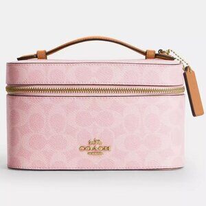 Coach Outlet Powder :Pink Cosmetic Case